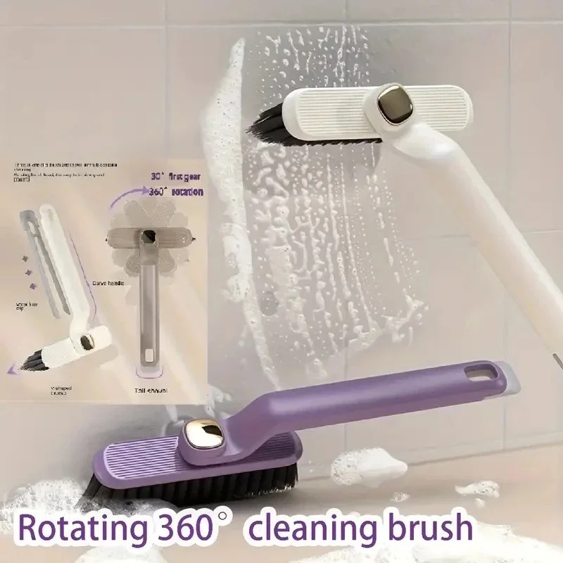 Multipurpose Bathroom Tile & Floor Gap Cleaning Brush – Rotating Crevice Grout Cleaner