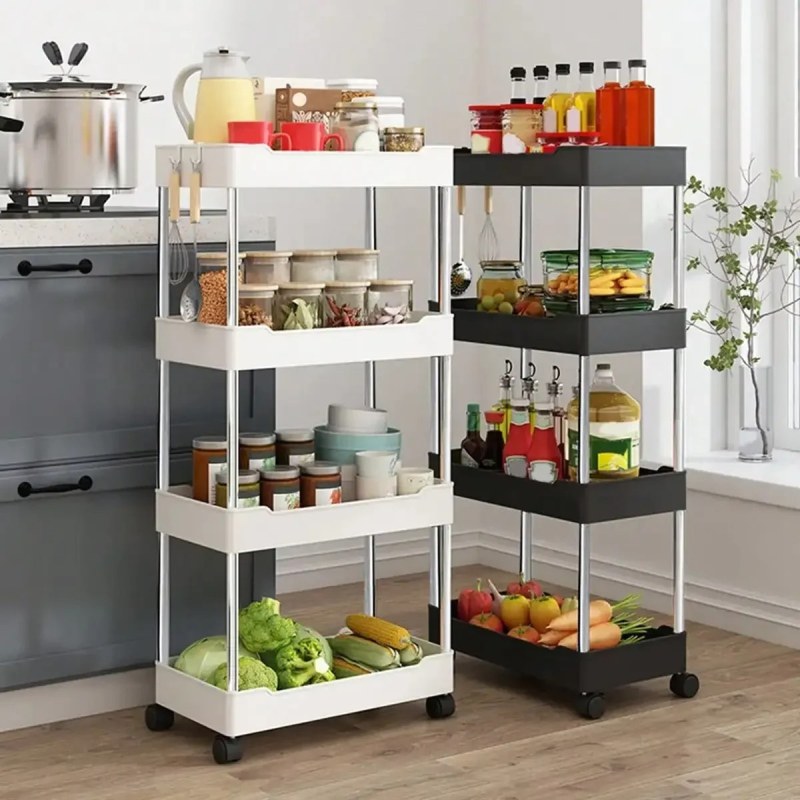 Wide Type High Capacity Multi Purpose Trolly Rack Multifunctional Movable Storage