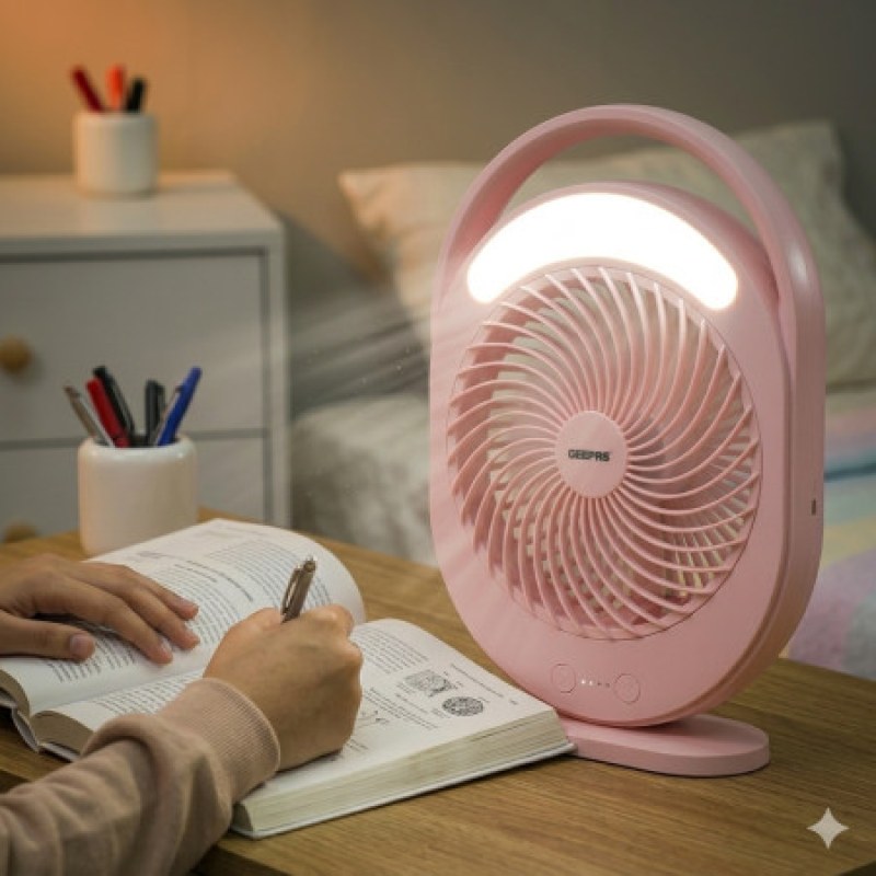 Yg-719 Rechargeable LED Multifunctional Table Fan USB Portable Folding Fan with Light_000498