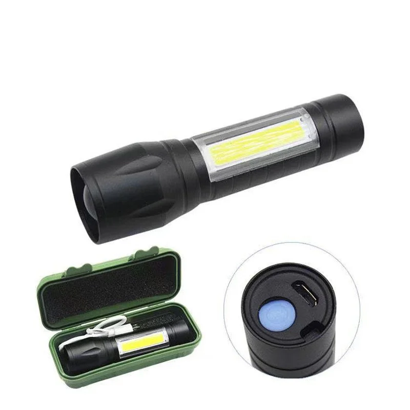 Geepas GP-009 Rechargeable LED Flashlight Torch – Portable Emergency & Outdoor Light