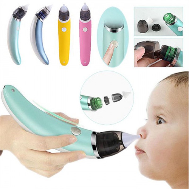 Electric Baby Nasal Aspirator | USB Rechargeable Nose Cleaner with 5 Suction Levels for Newborns & Kids
