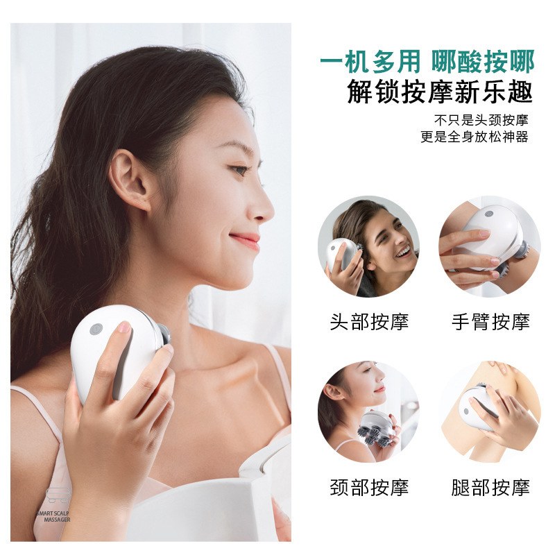 Rechargeable Head & Body Massager with Infrared Therapy | Full Body Relaxation Massager