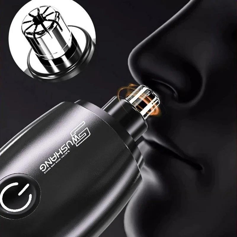 Portable Electric Nose & Ear Hair Trimmer | Rechargeable Nose Clipper