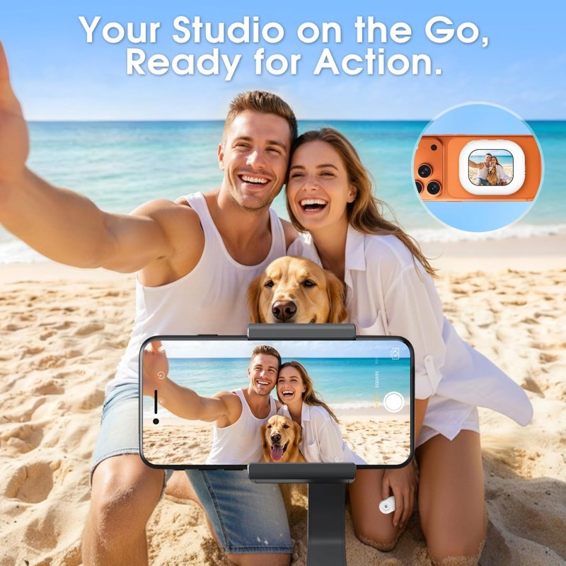 T30 Magnetic Selfie Monitor for Phone – Wireless Bluetooth Vlog Selfie Screen & Remote Camera Preview