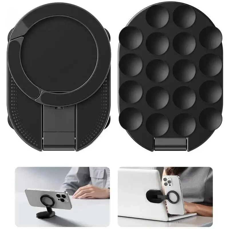 3-in-1 Suction Rotatable Wall Mountable Magnetic Stand Adjustable Portable Cell Phone Holder - 000995