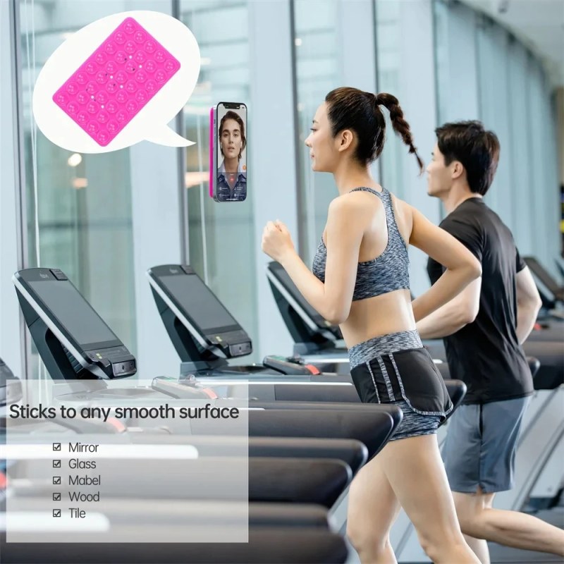 Double-Sided Silicone Suction Pad Phone Stand | Detachable Hands-Free Phone Holder