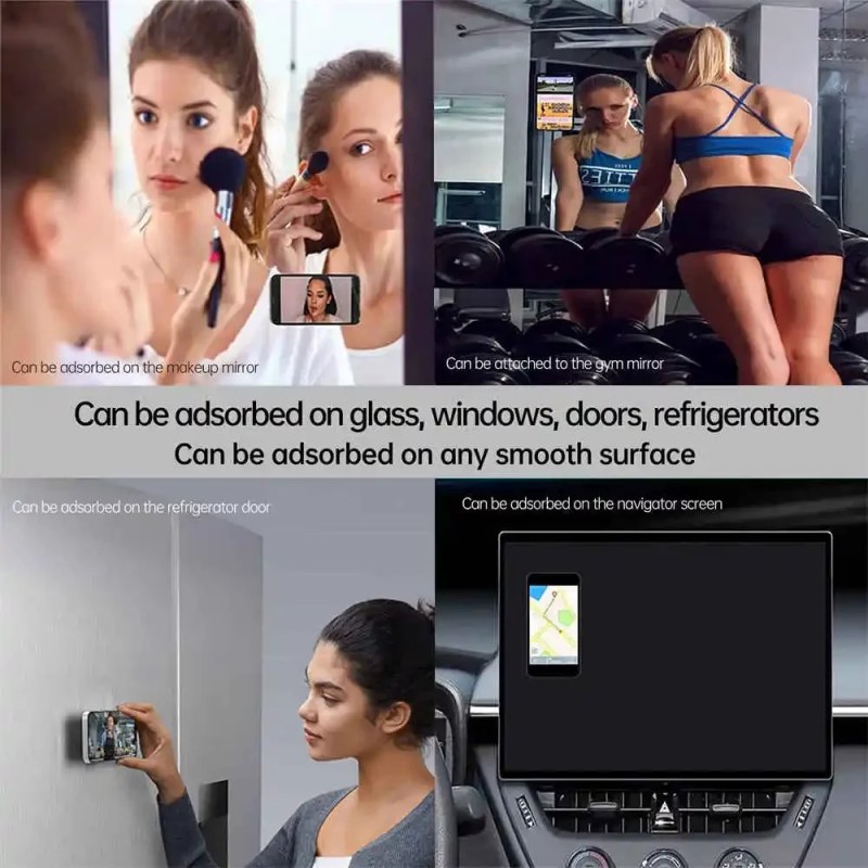 Double-Sided Silicone Suction Pad Phone Stand | Detachable Hands-Free Phone Holder