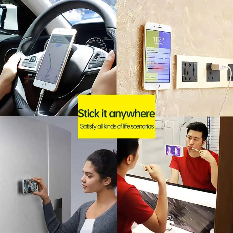 Double-Sided Silicone Suction Pad Phone Stand | Detachable Hands-Free Phone Holder