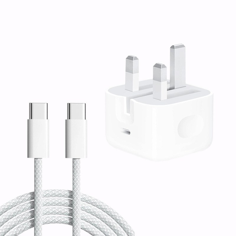 35W Dual USB-C PD Fast Charger – British Standard Wall Charger Adapter for Mobile Phones