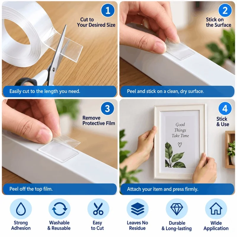 3cm x 3m Waterproof Strong Double Sided Nano Tape - 001003