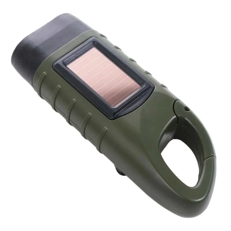 High Brightness Solar Hand Crank Emergency LED Flashlight – IPX4 Waterproof -001005