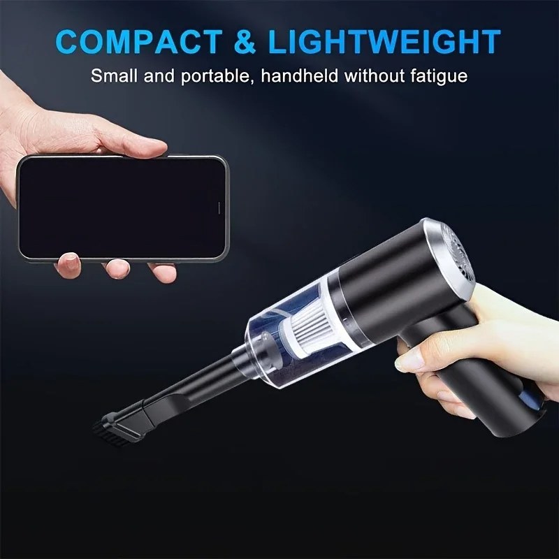 High Power Wireless Car Vacuum Cleaner | Portable Handheld Vacuum with Strong Suction