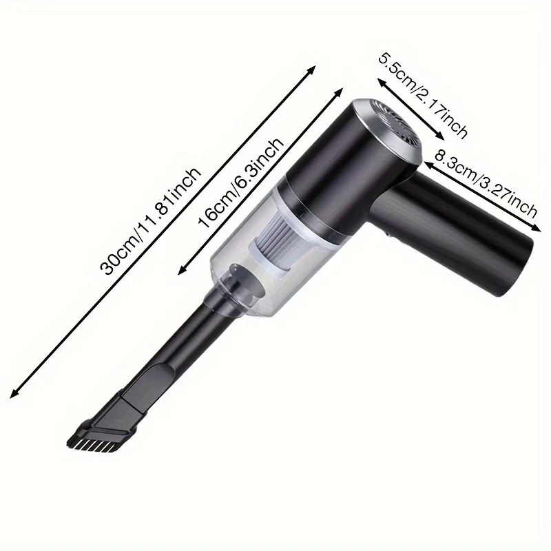 High Power Wireless Car Vacuum Cleaner | Portable Handheld Vacuum with Strong Suction