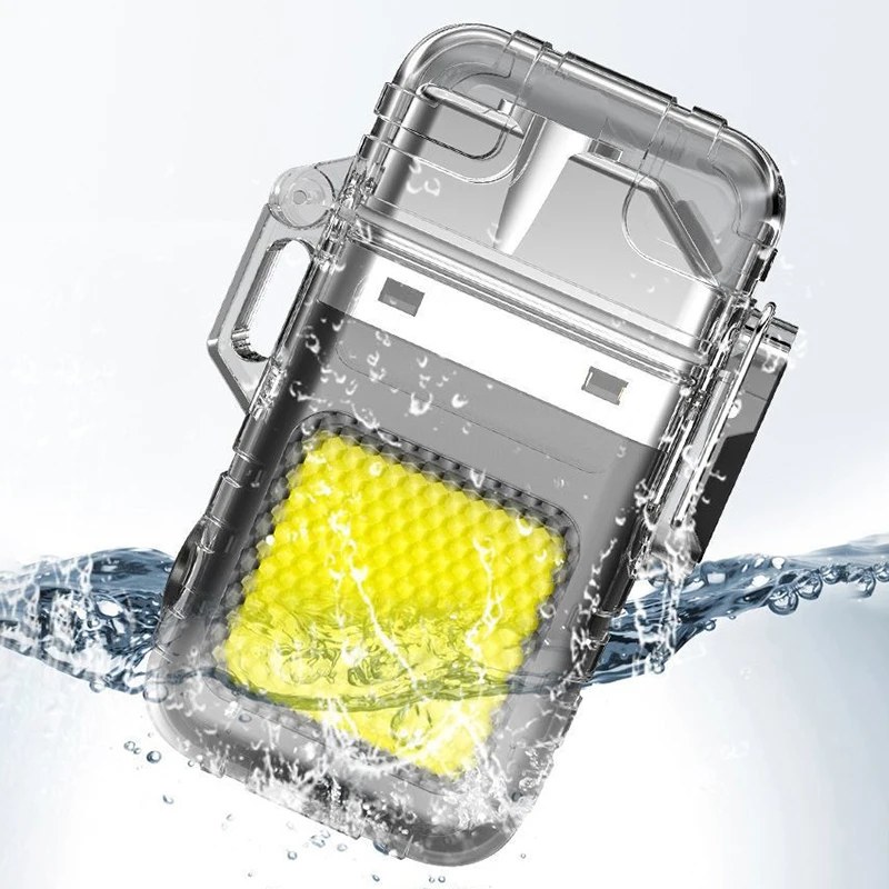 Rechargeable Electric Lighter with LED Light | Windproof Portable Lighter