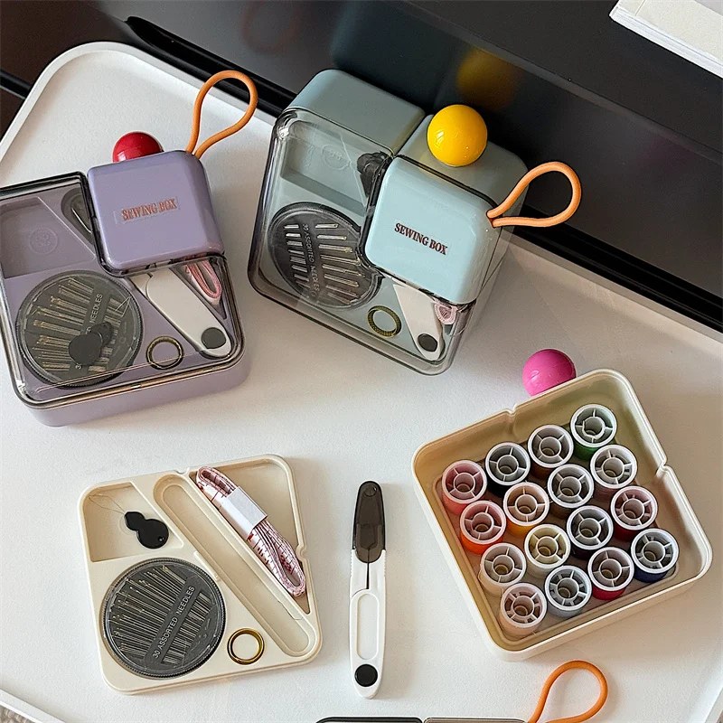 Multi-Functional Portable Household Sewing Box | Compact Sewing Kit