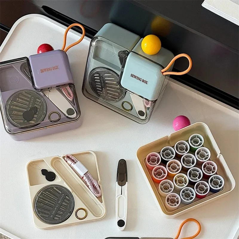 Multi-Functional Portable Household Sewing Box | Compact Sewing Kit