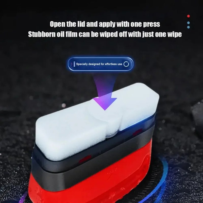 Car Glass Oil Film Remover – Windshield Cleaner & Automotive Glass Water Spot Removal Fluid