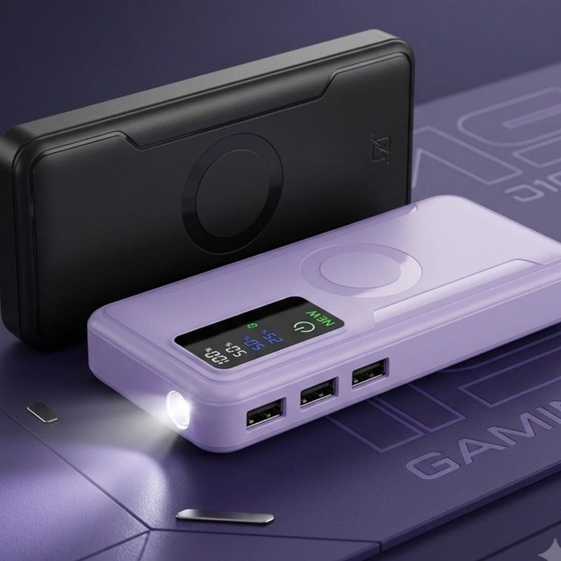 20000mAh Fast Charging Power Bank with LED Display