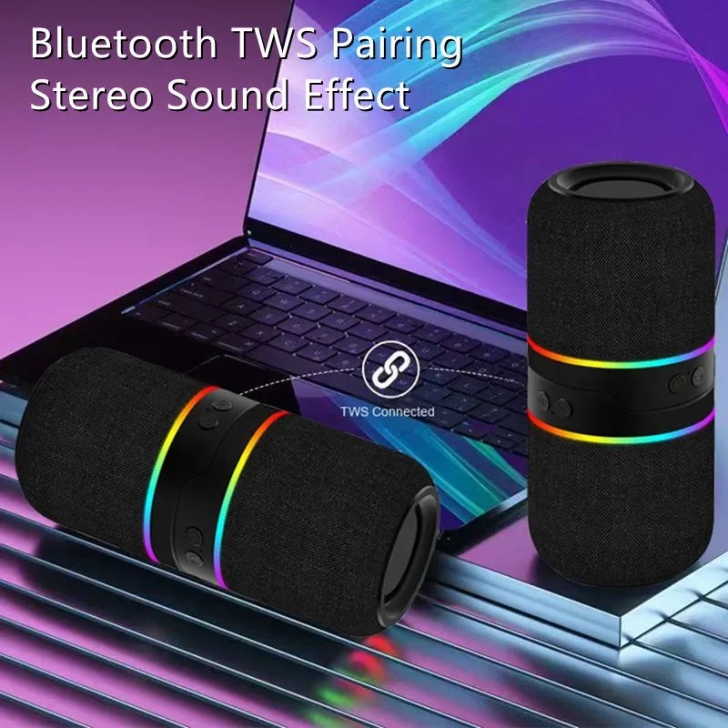 M25 Portable 2-in-1 Magnetic Bluetooth Speaker – Hi-Fi TWS Stereo Subwoofer with TF Card Support