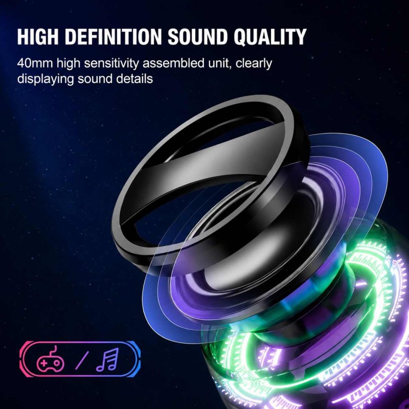 G200 Mini Portable RGB Wireless Bluetooth Speaker with Strong Magnetic Base