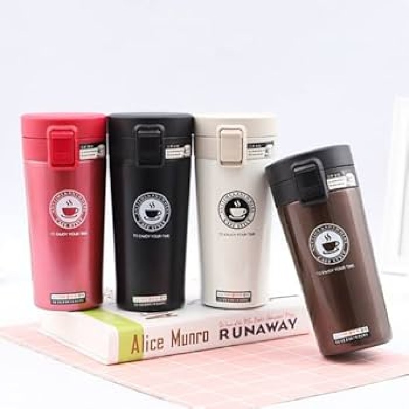 Stainless Steel Vacuum Insulated Coffee Mug With Lid | Thermal Travel Coffee Cup