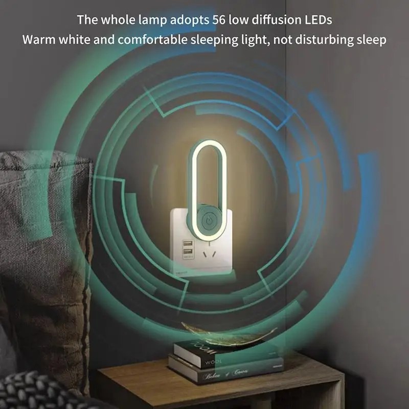 Ultrasonic Mosquito Killer Electronic Mosquito Repellent with Nightlight