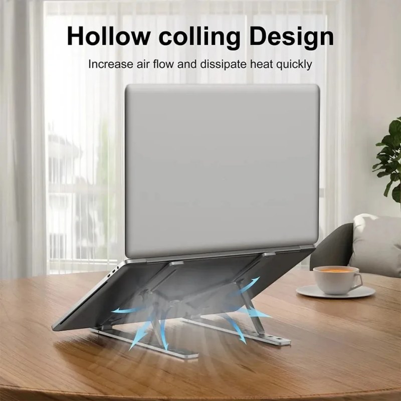  Aluminum Alloy Adjustable Portable Folding Notebook Stand Foldable Laptop Stand