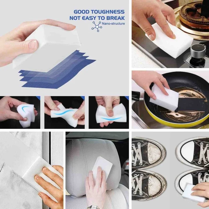 40Pcs Melamine Cleaning Sponges – Extra Thick & Long Lasting Magic Sponge Erasers