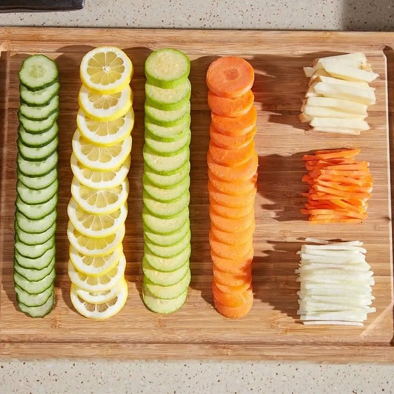 4-in-1 Adjustable BRAVA Spring Slicer | Stainless Steel Vegetable Cutter & Kitchen Mandoline Slicer