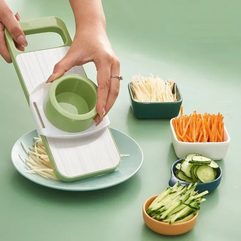 5 in 1 Stainless Steel Multifunctional Vegetable Slicer Cutter | Potato Shredder Garlic Grater Chopper