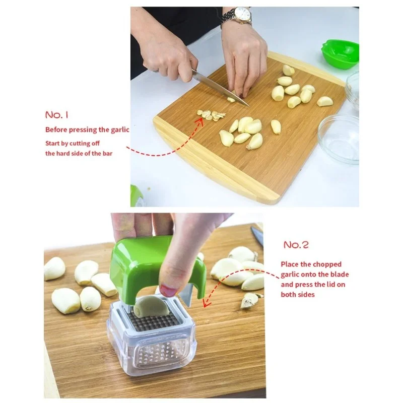 Multifunctional Vegetable & Garlic Cutter – Manual Kitchen Chopper