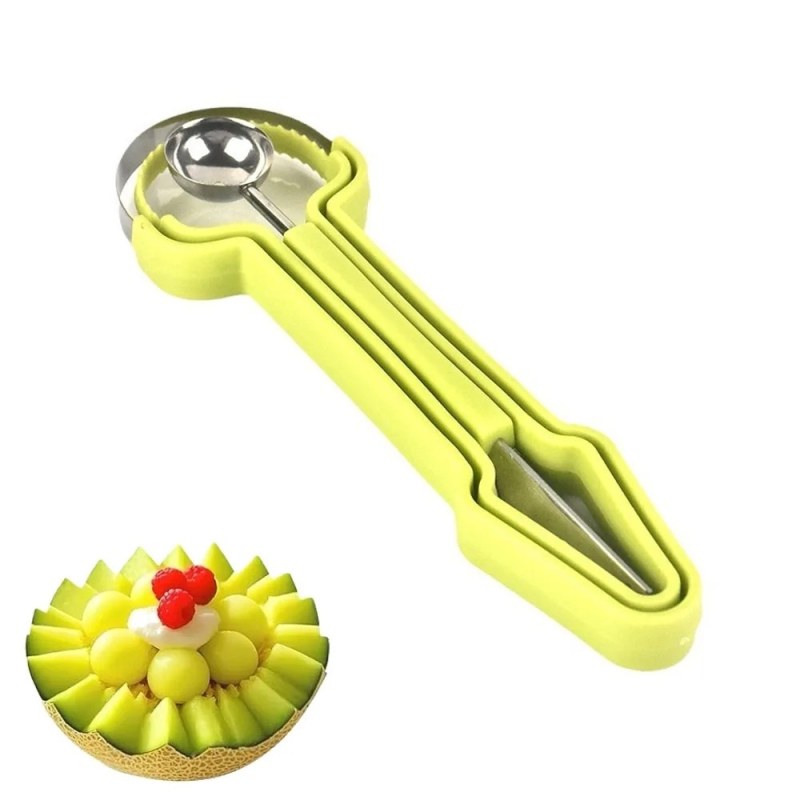 4 in 1 Fruit Carving Knife Cutter | Fruit Platter Decorator & Pulp Separator Tool