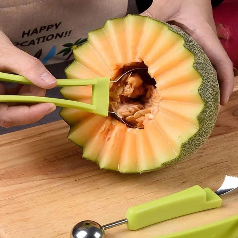 4 in 1 Fruit Carving Knife Cutter | Fruit Platter Decorator & Pulp Separator Tool