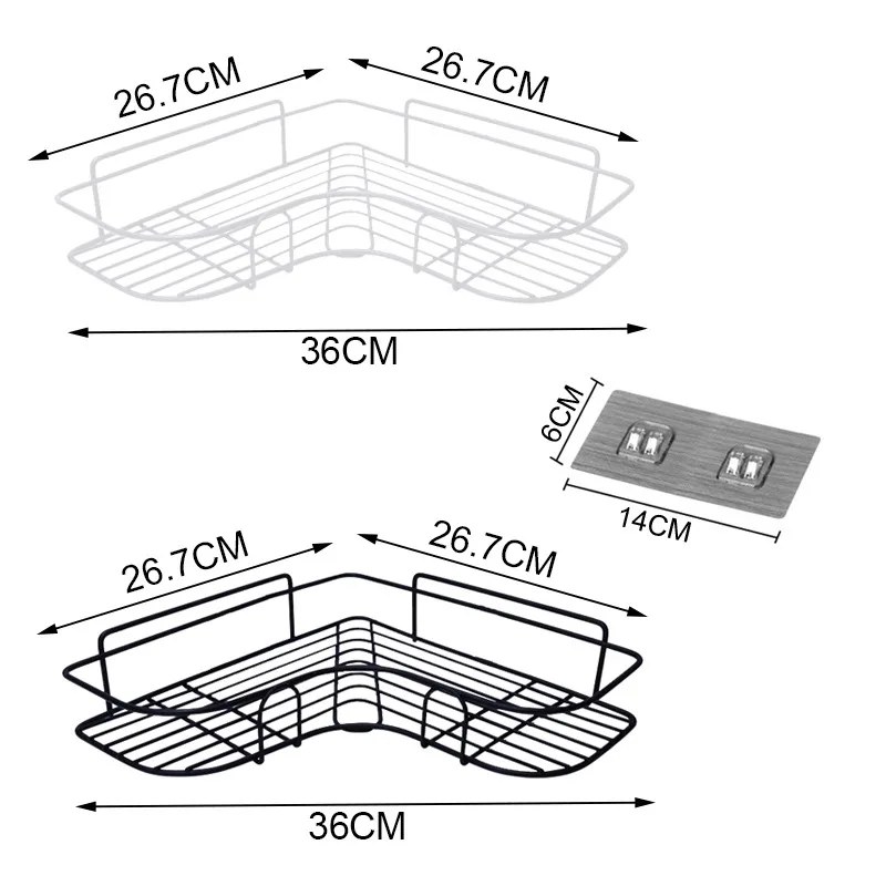 1Pcs Stainless Steel Bathroom Corner Shelf