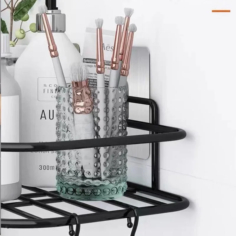 1PCS Stainless Steel Bathroom Corner Shelf | Wall Mounted Shower Storage Rack Organizer
