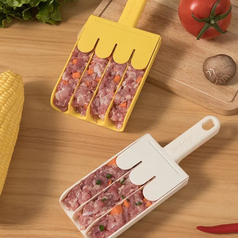 2Pcs Creative Kitchen Meatball Maker Mold with Cutting Spade | Non-Stick Meatball Scoop Tool Set