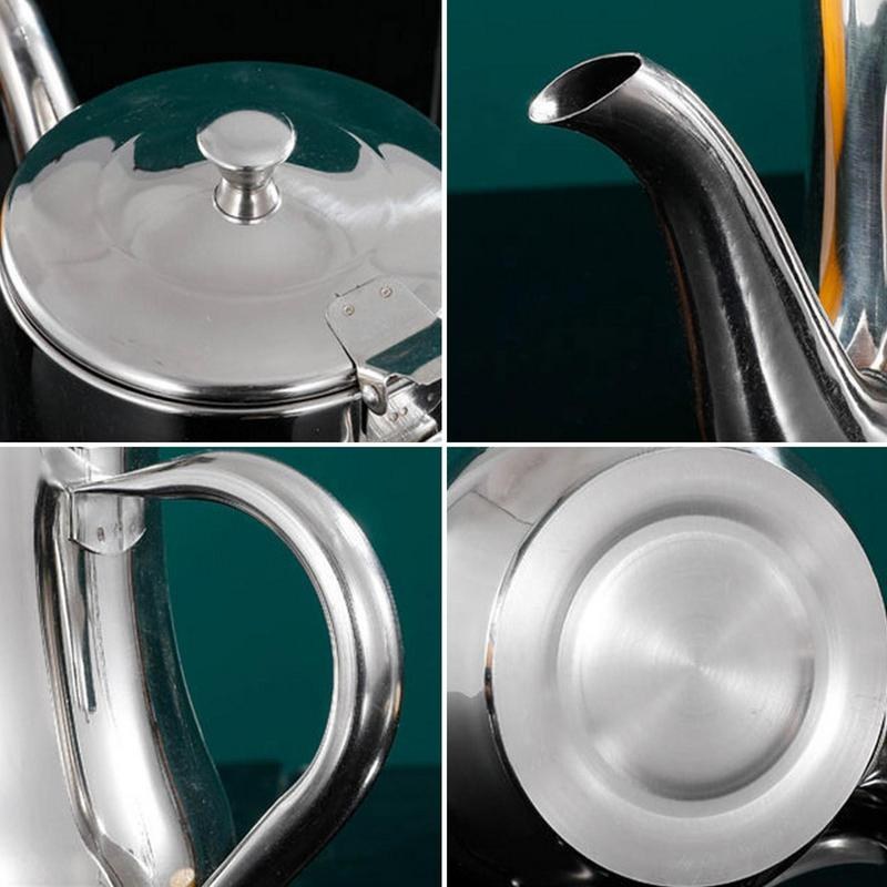 Stainless Steel Oil Strainer Pot with Removable Filter | Oil Dispenser & Grease Storage Can