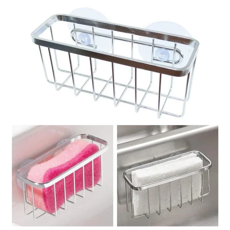 Stainless Steel Sink Sponges Kitchen Storage Organizer