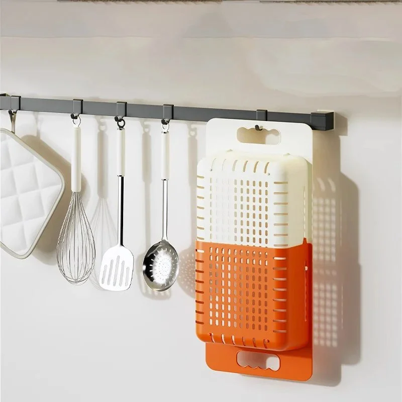 Over-the-Sink Collapsible Colander – Expandable Fruit & Vegetable Washing Basket Strainer