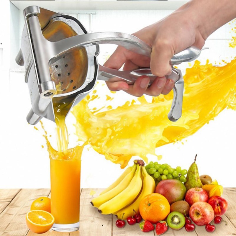 Aluminum Manual Citrus Juicer – Handheld Orange & Lemon Juice Press Squeezer Fruit Extractor