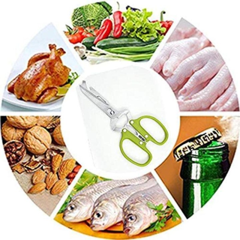 Make everyday kitchen tasks easier with these 10-in-1 Multifunctional Kitchen Scissors. Designed to combine multiple useful functions in one compact tool, these versatile kitchen shears are ideal for cutting herbs, vegetables, meat, packaging, and other e