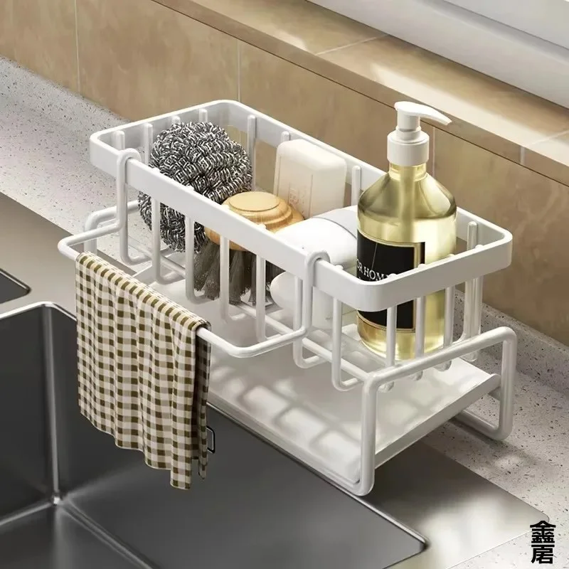 Compact PVC Tap-Mounted Shelf – Sink Organizer with Drainage Rack