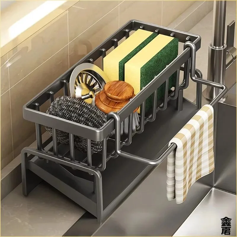 Compact PVC Tap-Mounted Shelf – Sink Organizer with Drainage Rack