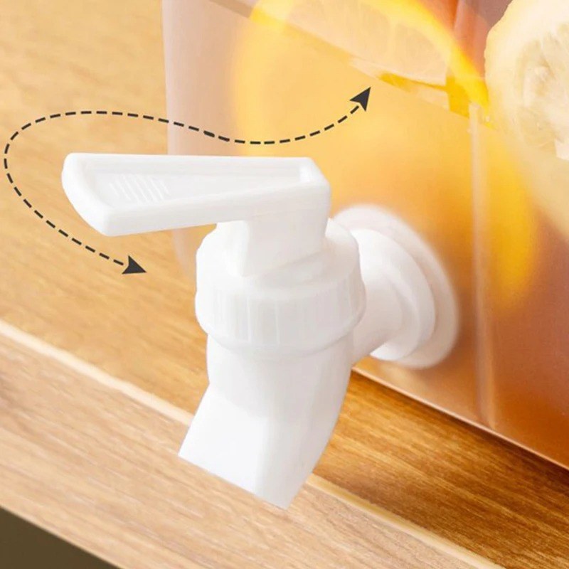 3.5L/5L Large Capacity Cold Water Dispenser Jug with Faucet – Refrigerator Beverage Pitcher for Iced Drinks
