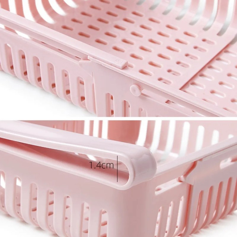 Refrigerator Egg & Fruit Storage Box – Fridge Organizer Drawer Basket with Shelf