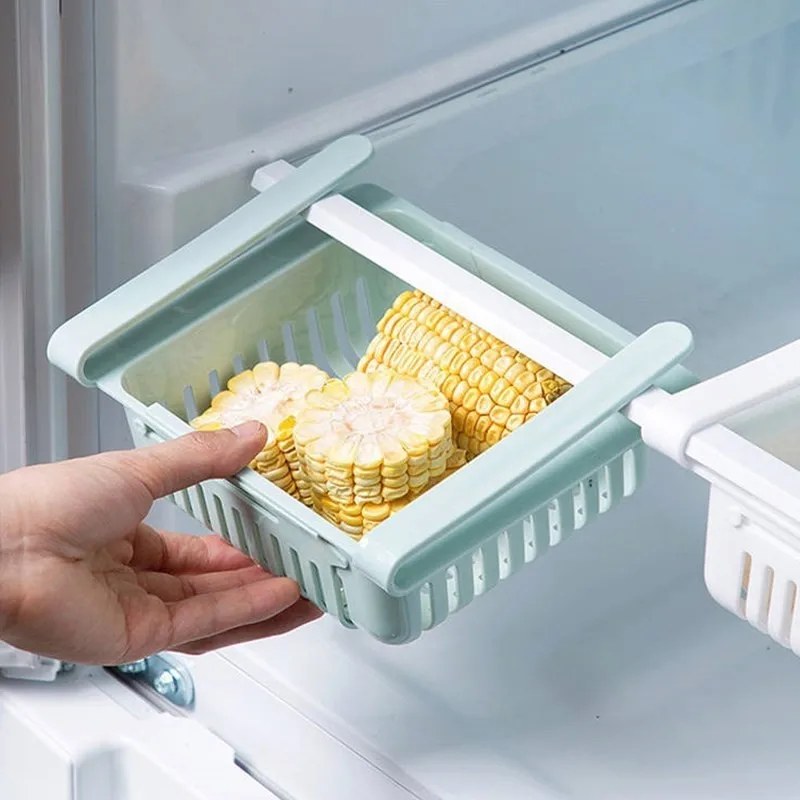 Refrigerator Egg & Fruit Storage Box – Fridge Organizer Drawer Basket with Shelf