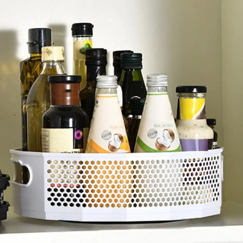 360° Smart Rotating Organizer – Multi-Purpose Rotating Storage Rack for Kitchen, Bathroom & Home