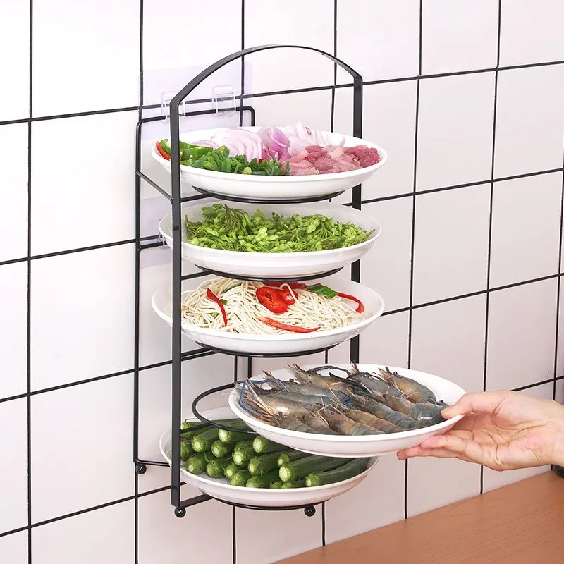 5-Layer Punch-Free Kitchen Dish Rack | Portable Space-Saving Dish Drying & Storage Organizer