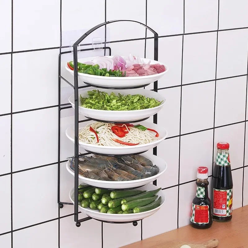 5-Layer Punch-Free Kitchen Dish Rack | Portable Space-Saving Dish Drying & Storage Organizer