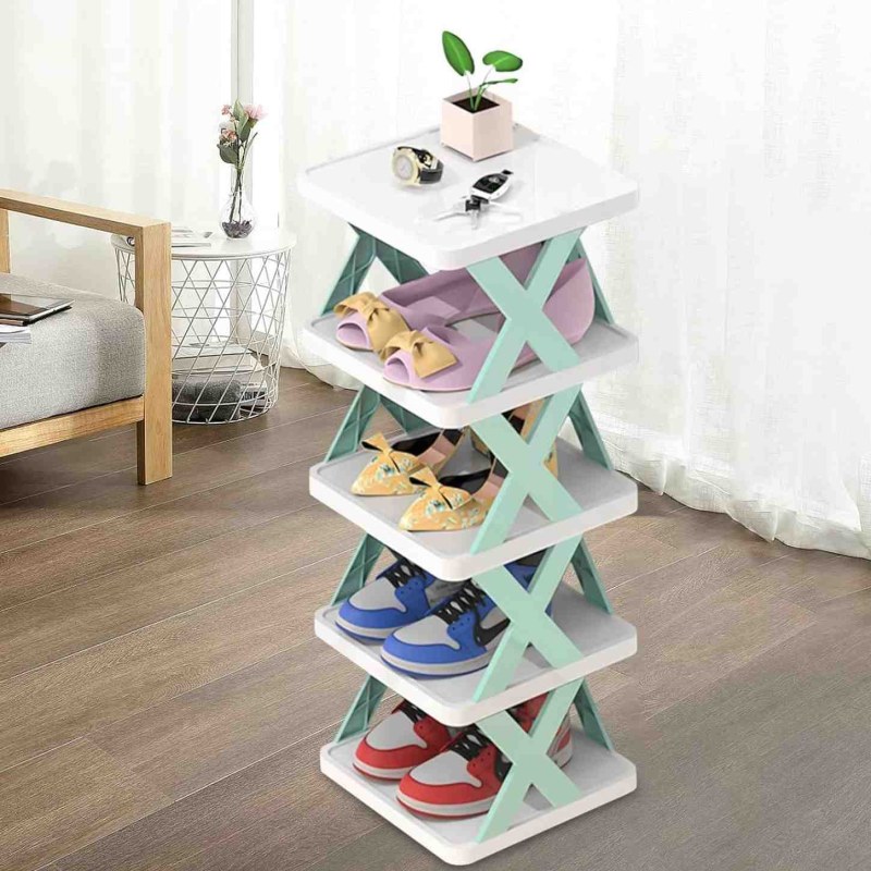 Multifunctional 5-Layer Shoe Organizer Rack – Space-Saving Shoe Storage Stand for Home